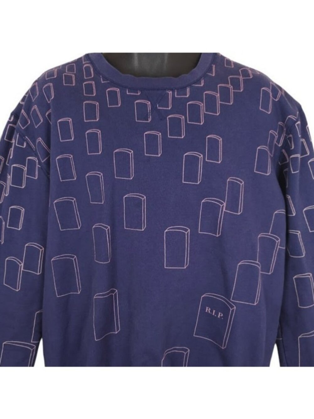 Recon Futura Stash Sweatshirt Mens Size 2XL Purple RIP Cemetery Headstones